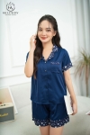 Bộ Lụa Latin Cộc Tay Quần Đùi 620GKCD
